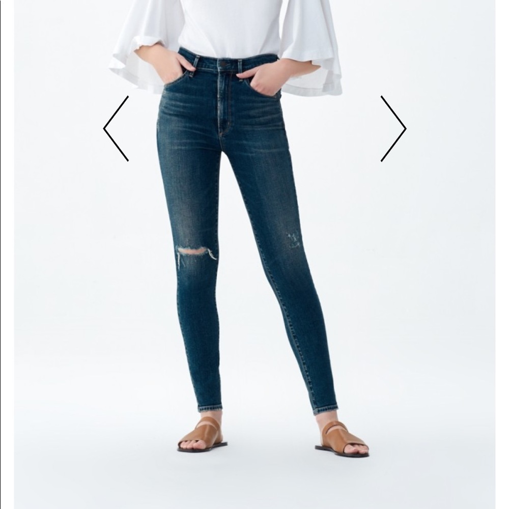 Citizens of Humanity high rise distressed jeans